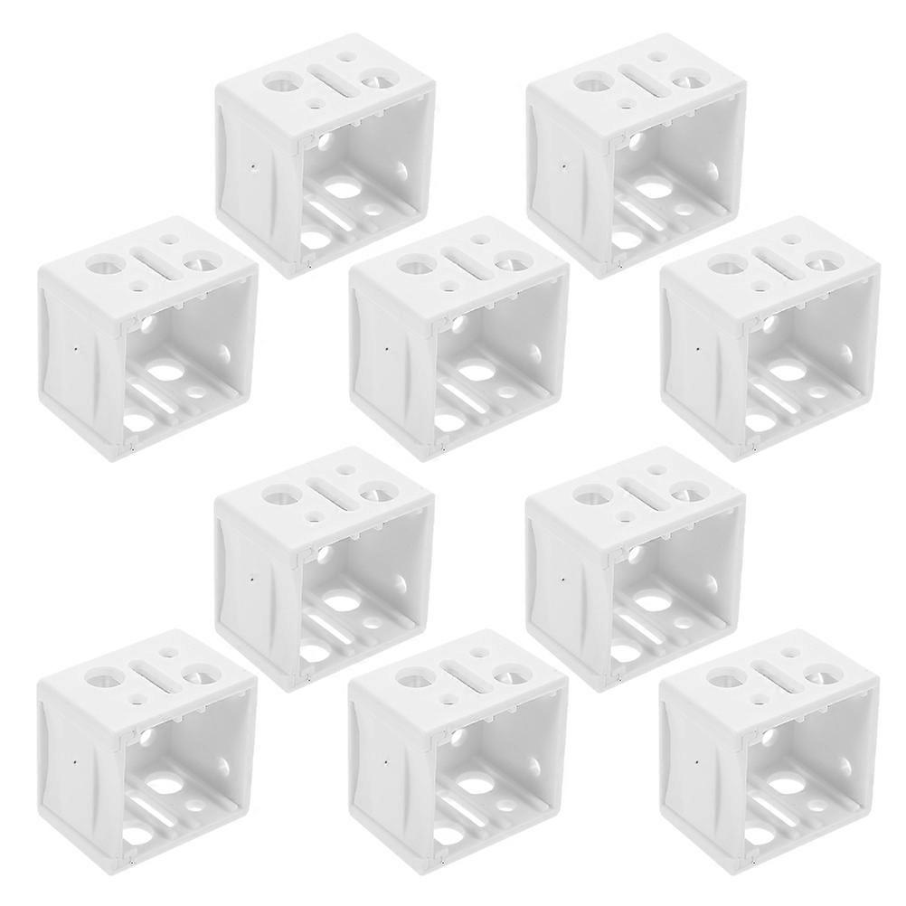White ABS Window Blind Brackets for Internal and External Mounting 1 Inch