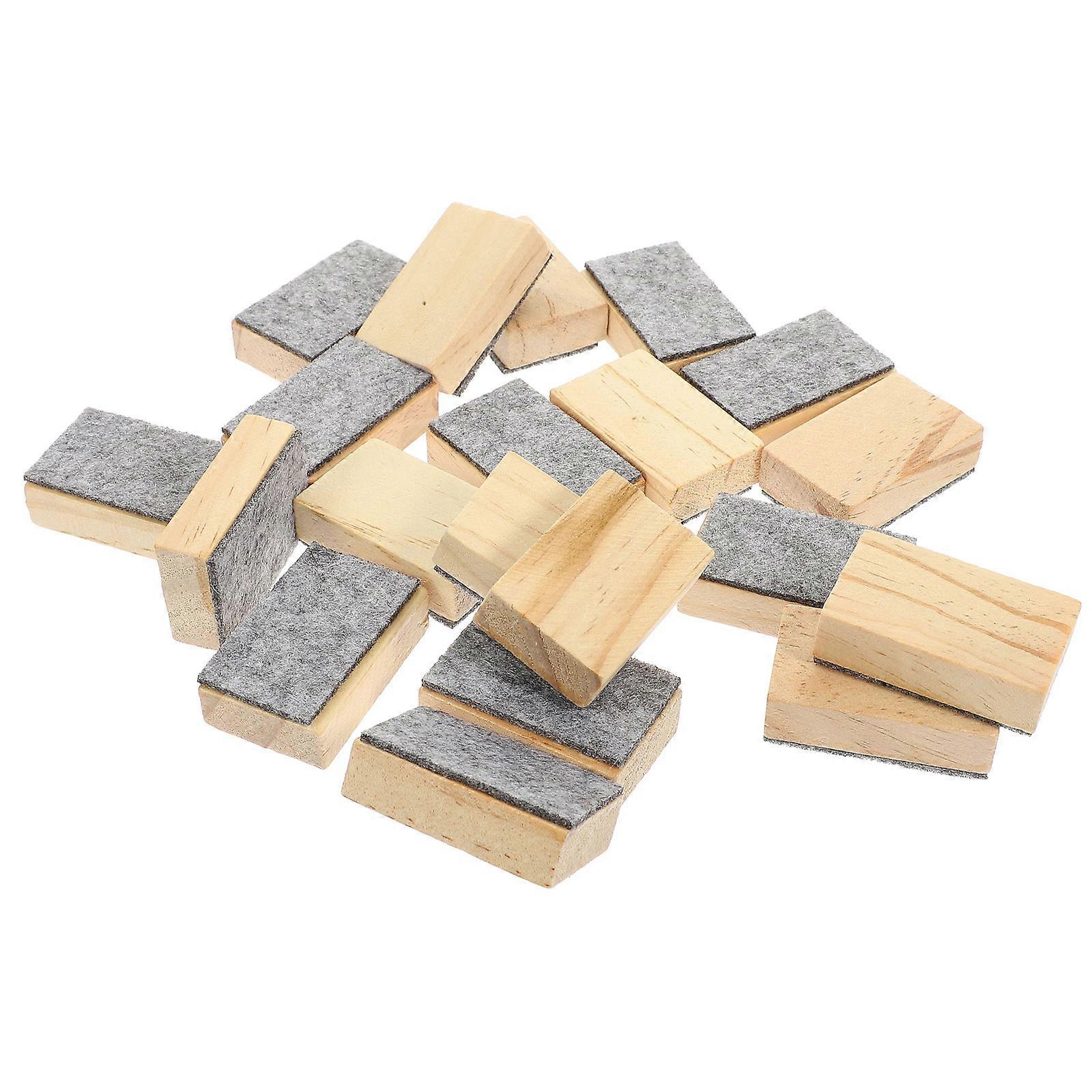 Chalkboard Erasers with Felt Material for Home Use Lightweight Dust Reducing 20pcs