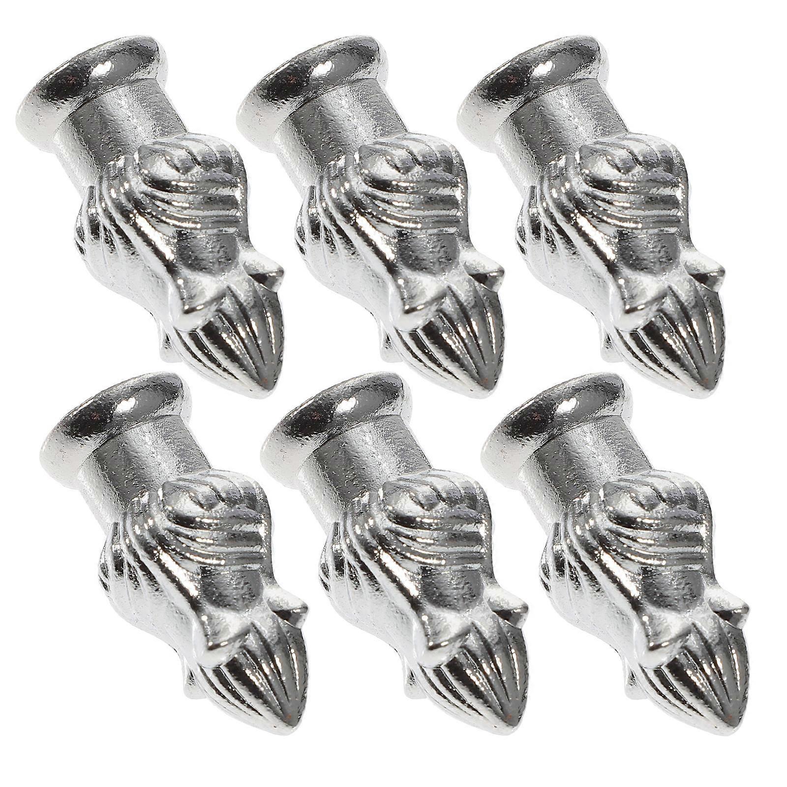 Lamp Finial Knob Lampshade Holder Harp And Finial For Lamp Metal 3 3X1 6X1 6Cm 6Pcs