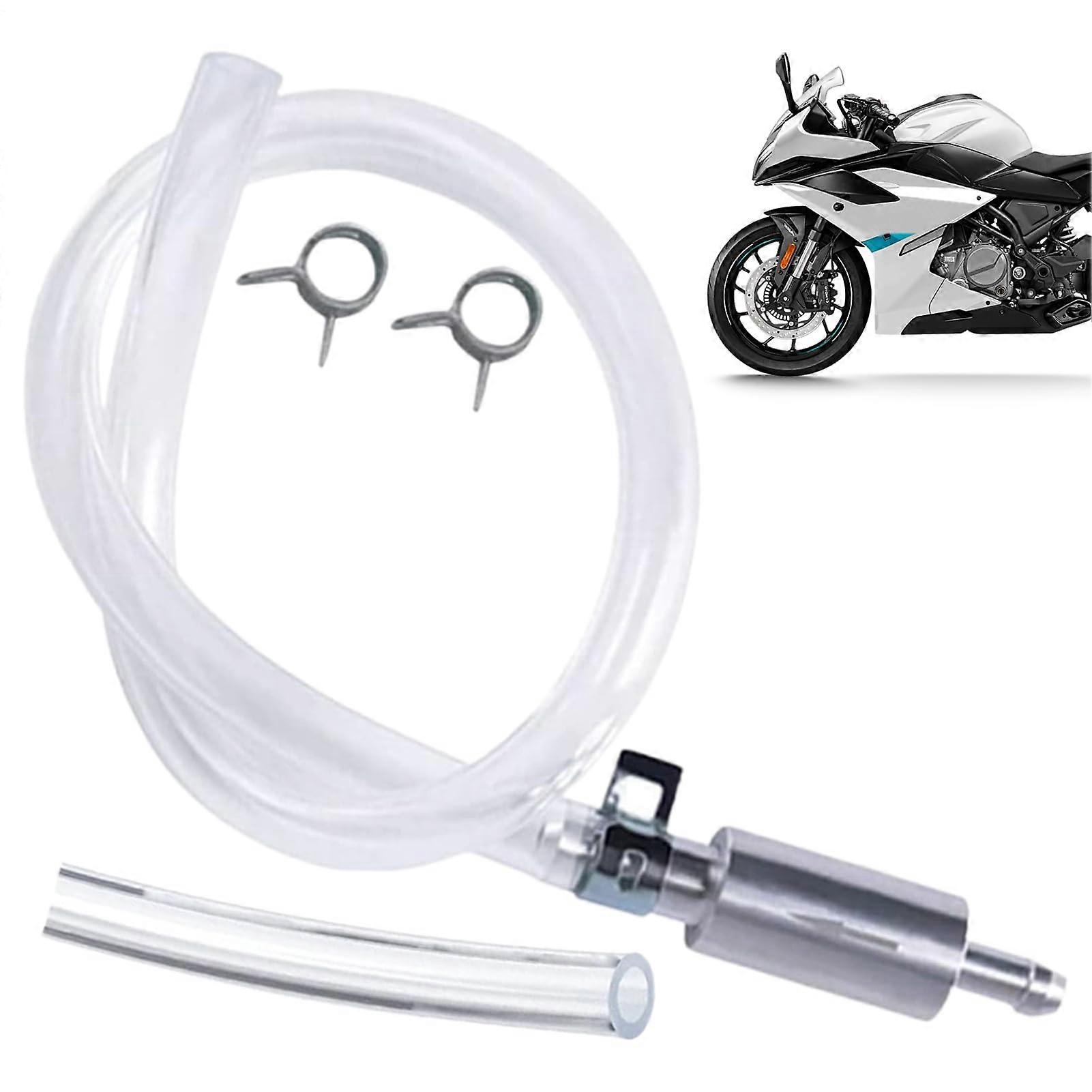 Motorcycle Brake Bleeding Kit - Fluid Evacuation Tool with One-Way Check Valve Hose for Hydraulic System Maintenance