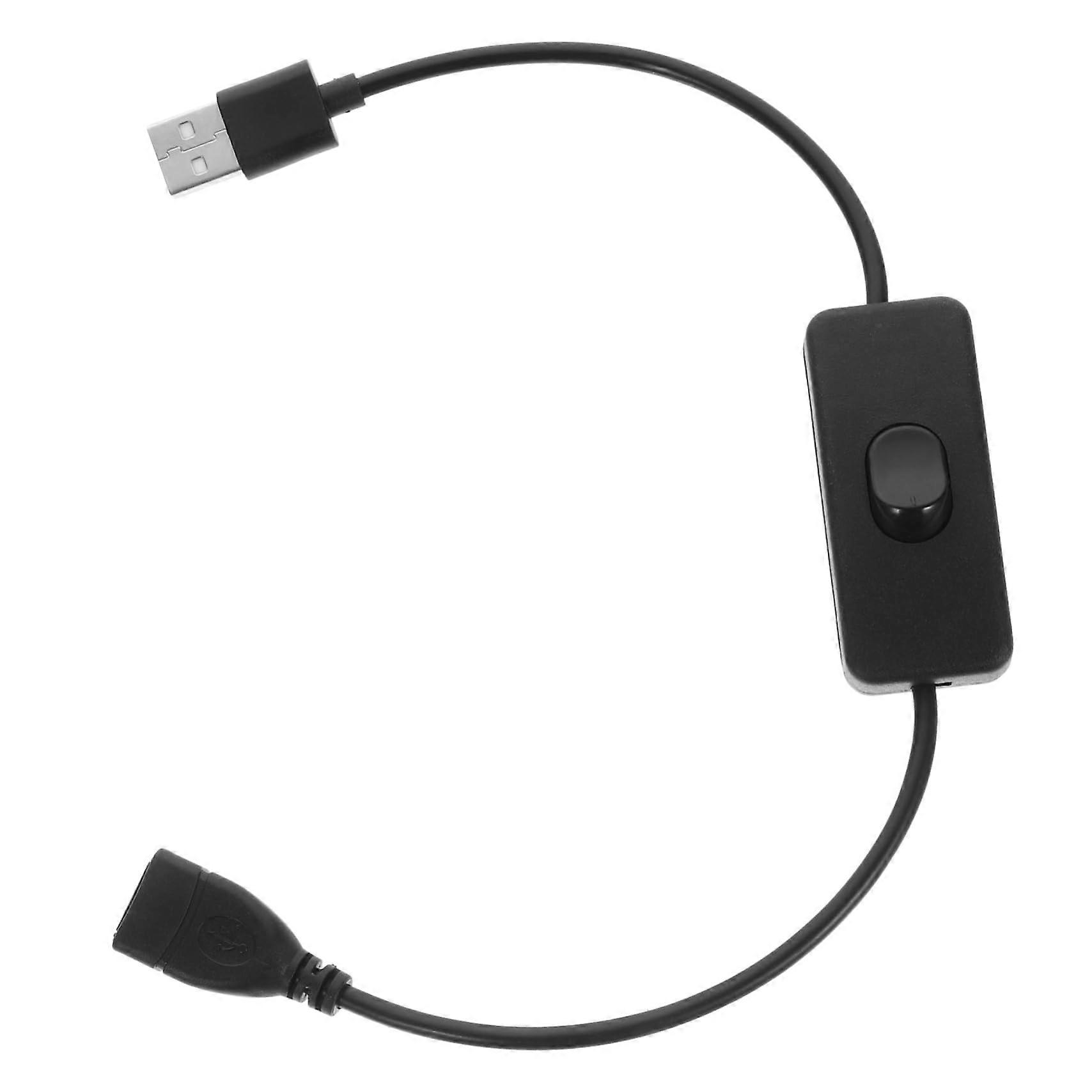 4 USB extension cables with on/off switch for USB lamps, chargers, and more, ideal for desk and mobile use – a practical solution for various needs.