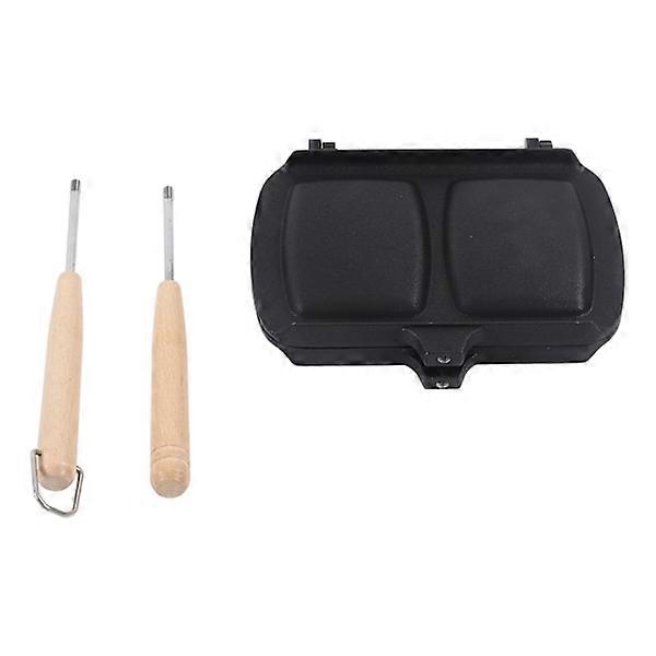 Sandwich Pan Double Sided Frying Pan Nonstick Sandwich Panini Maker with Detachable Handles