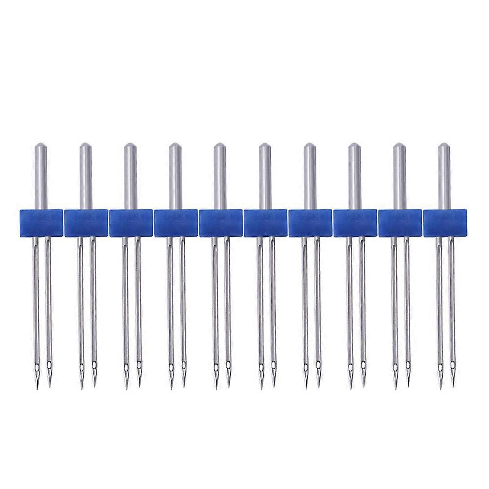 Accessoire d’aiguille pour l’artisanat 100Pack d’aiguilles de machine à coudre double bleu 3.9 * 0.2CM