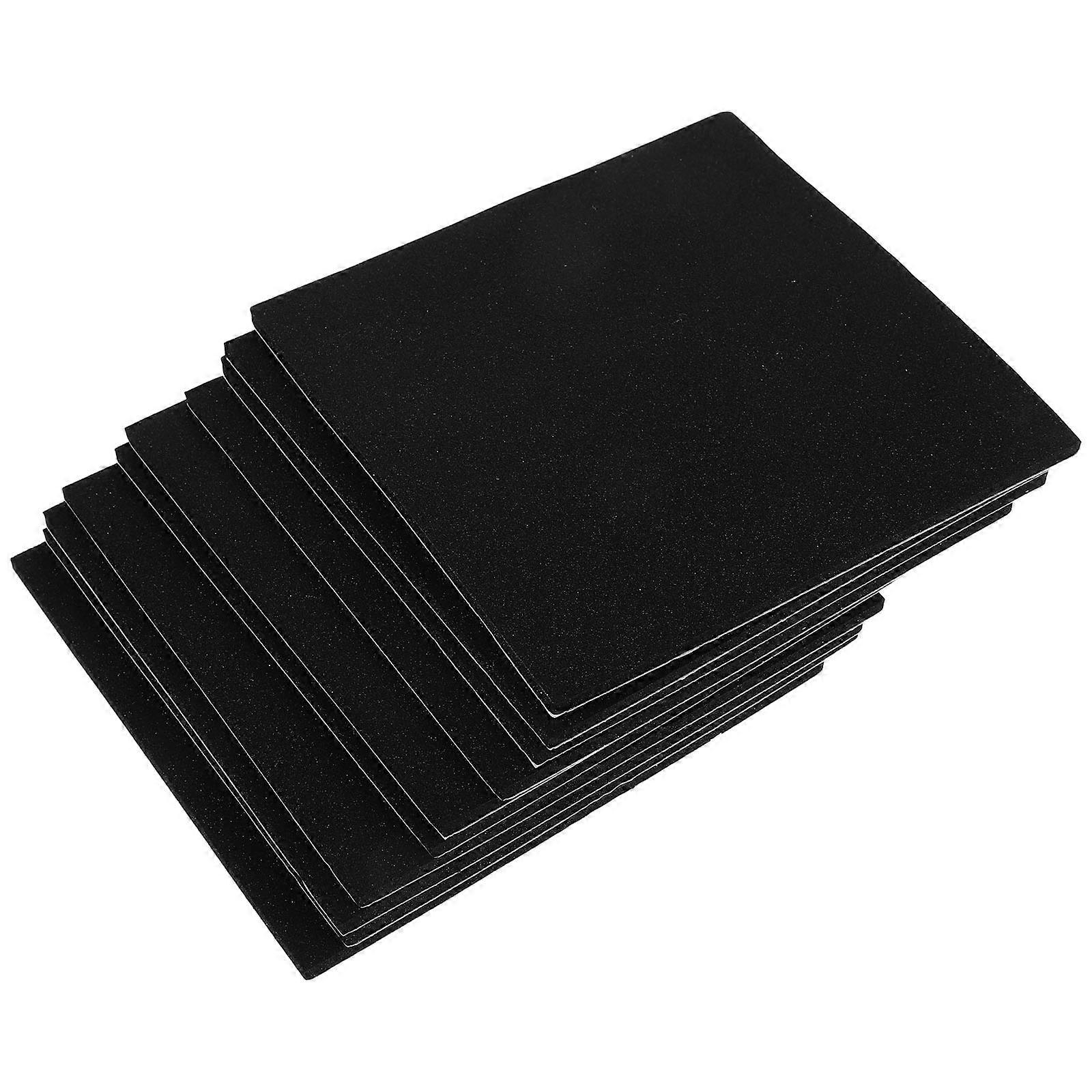 Foam Insulation Square 10Set For Automotive Various Scenarios Black Thermal Insulation