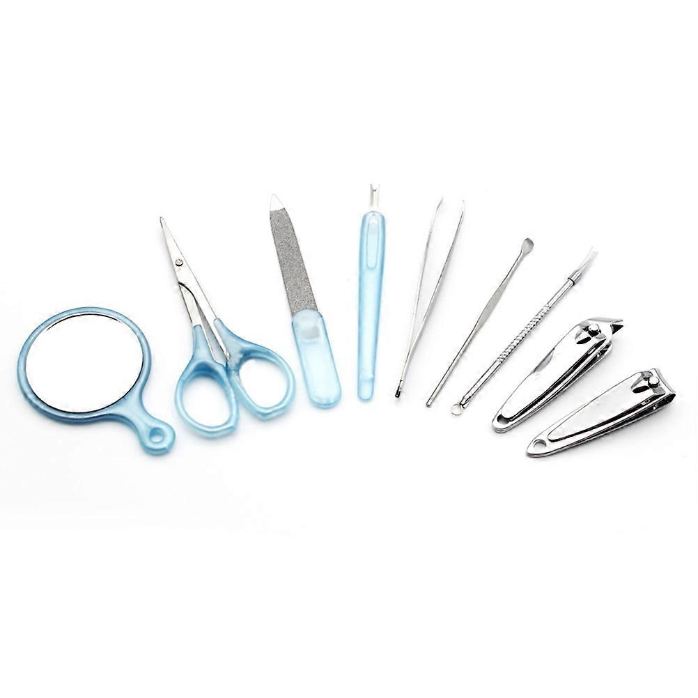9-in-1 Manicure Tools Set for Camping and Hiking Enthusiasts