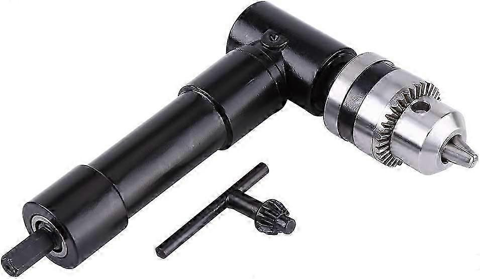 Right Angle Metal Head Extension Chuck for Electric DrillSelf Tightening Right Angle Chuck Adapter 8mm