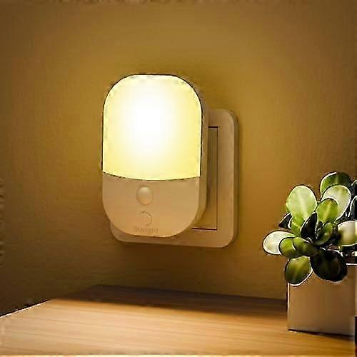Light Plug in Wall with Dusk to Dawn Photocell Sensor, 5 Brightness Levels, ON/Off/AUTO Lighting Mode, 3000K Warm White Night Ligh