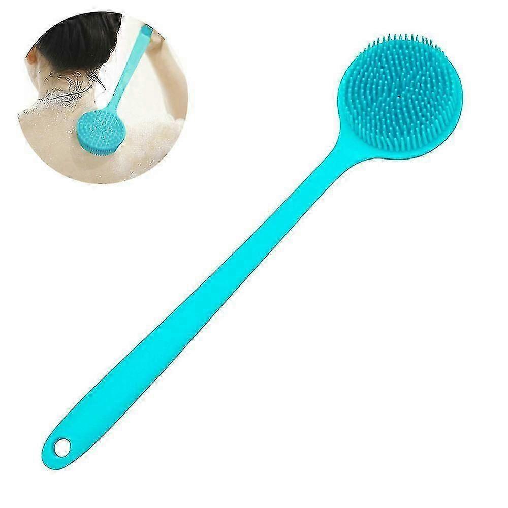 Eco-Friendly Silicone Long Handle Bath Brush - Ergonomic, Quick-Drying, Gentle