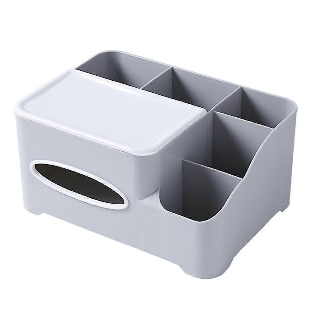 Stylish Multifunctional Tissue Organizer Box with Compartments for Home, Office, and Bathroom Storage – Ideal for Cosmetics and Miscellaneous Items