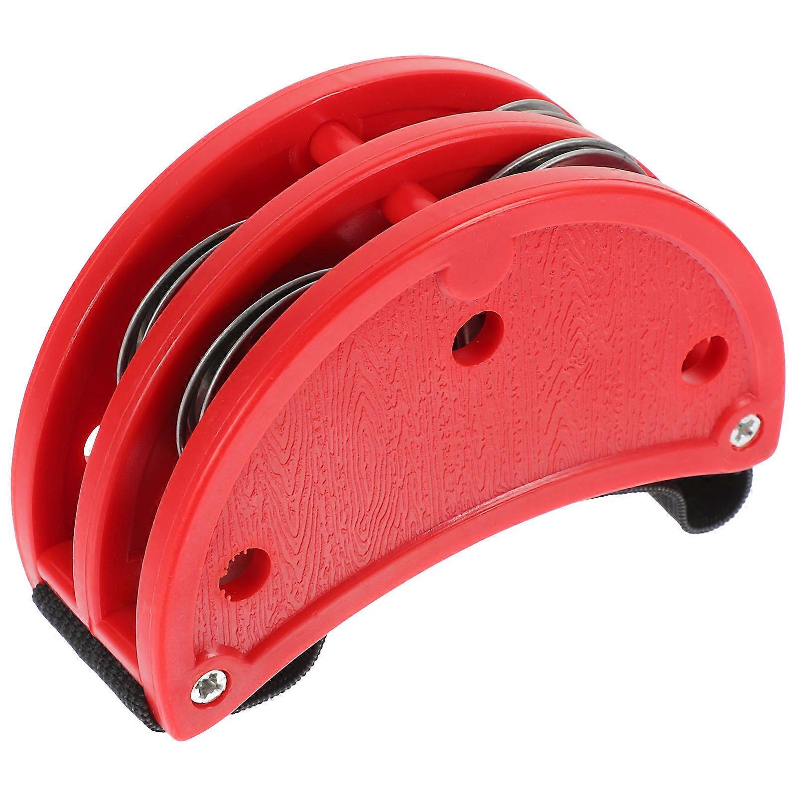 Tambourine with Curved Instep Design for Music Education and Hand Skill Development