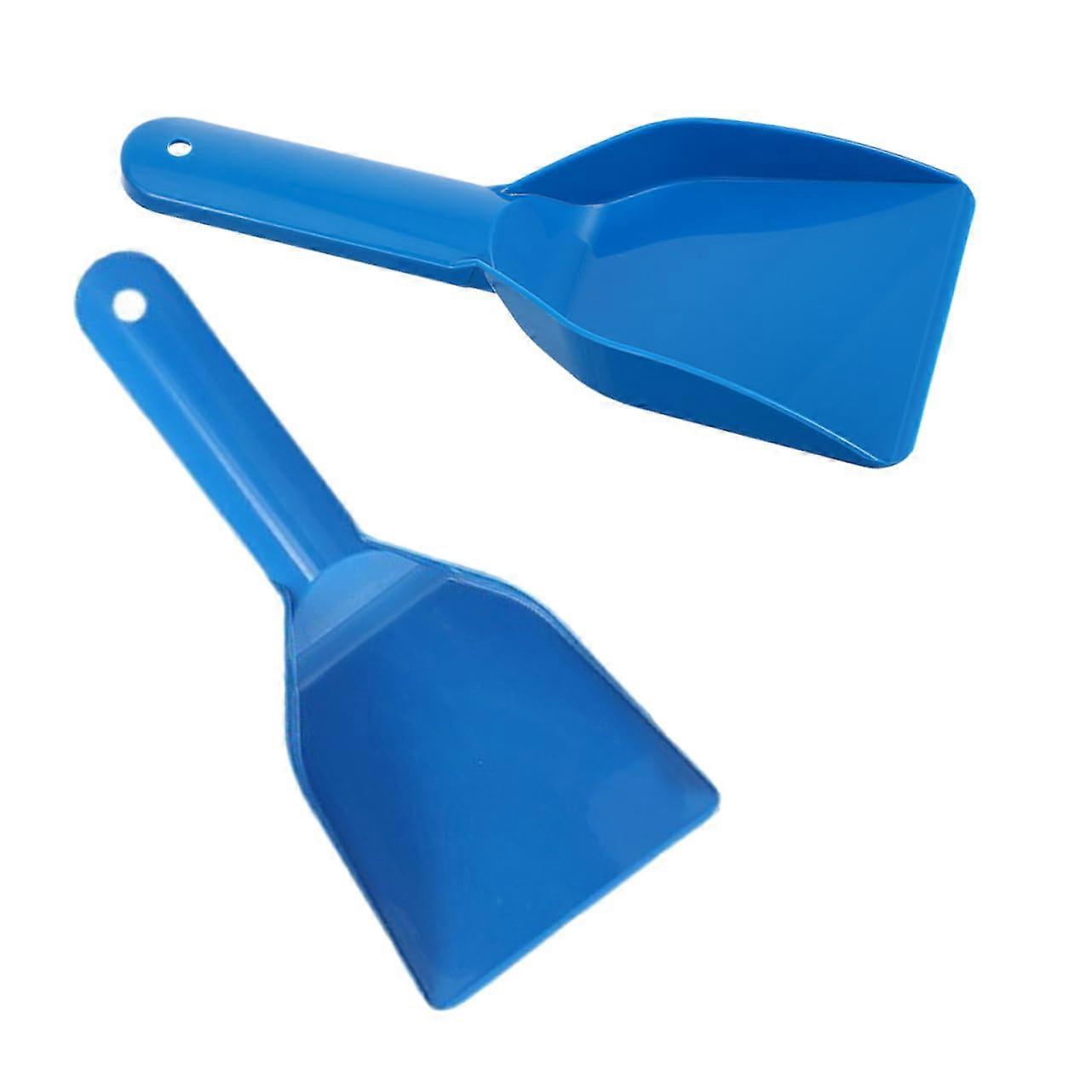 2 Pieces Snow Shovel Ice Scraper for Freezer Car  Ice Scraper Snow Pusher Shovel Car Snow Scraper Small Ice Scraper Plastic Shovel Blue PP
