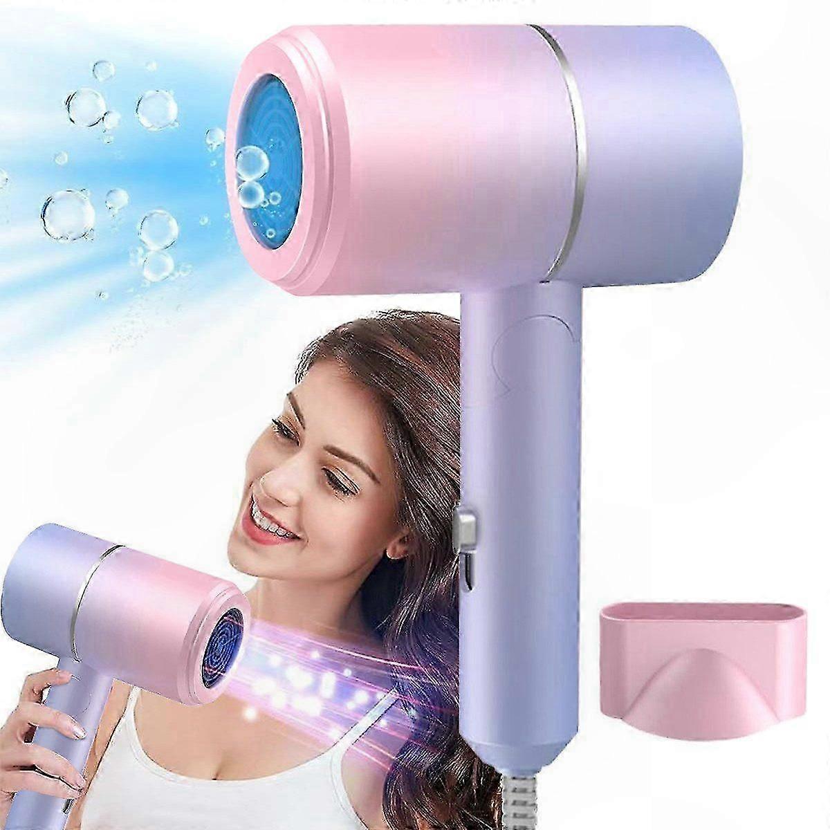 High-Performance Hair Dryer with Negative Ion Technology, Stylish Gradient Design