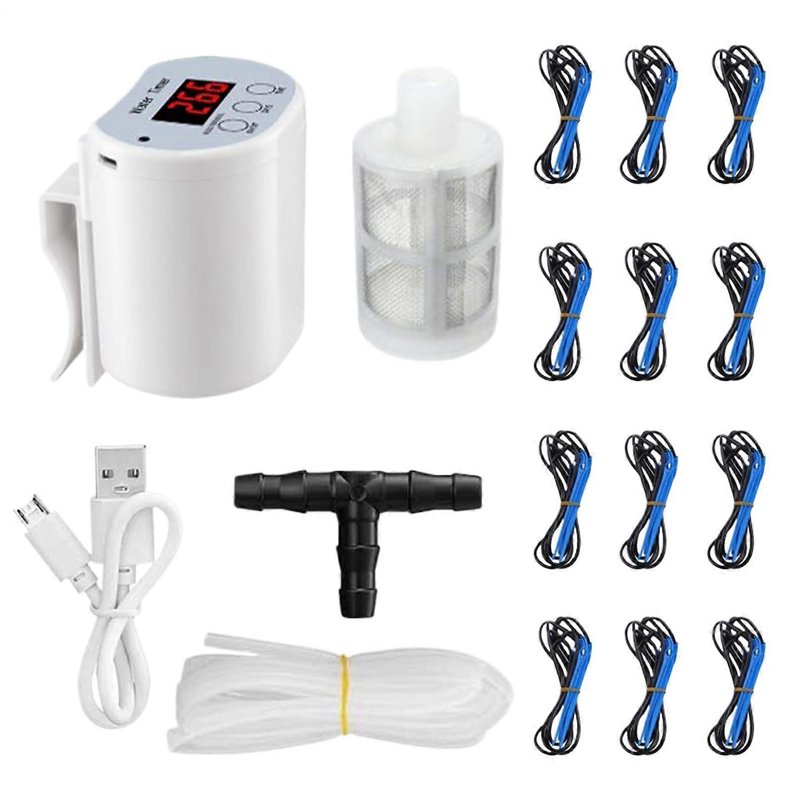 Intelligent PowerOff Protection Gardening Houseplants Waterer With Timer 12 basins