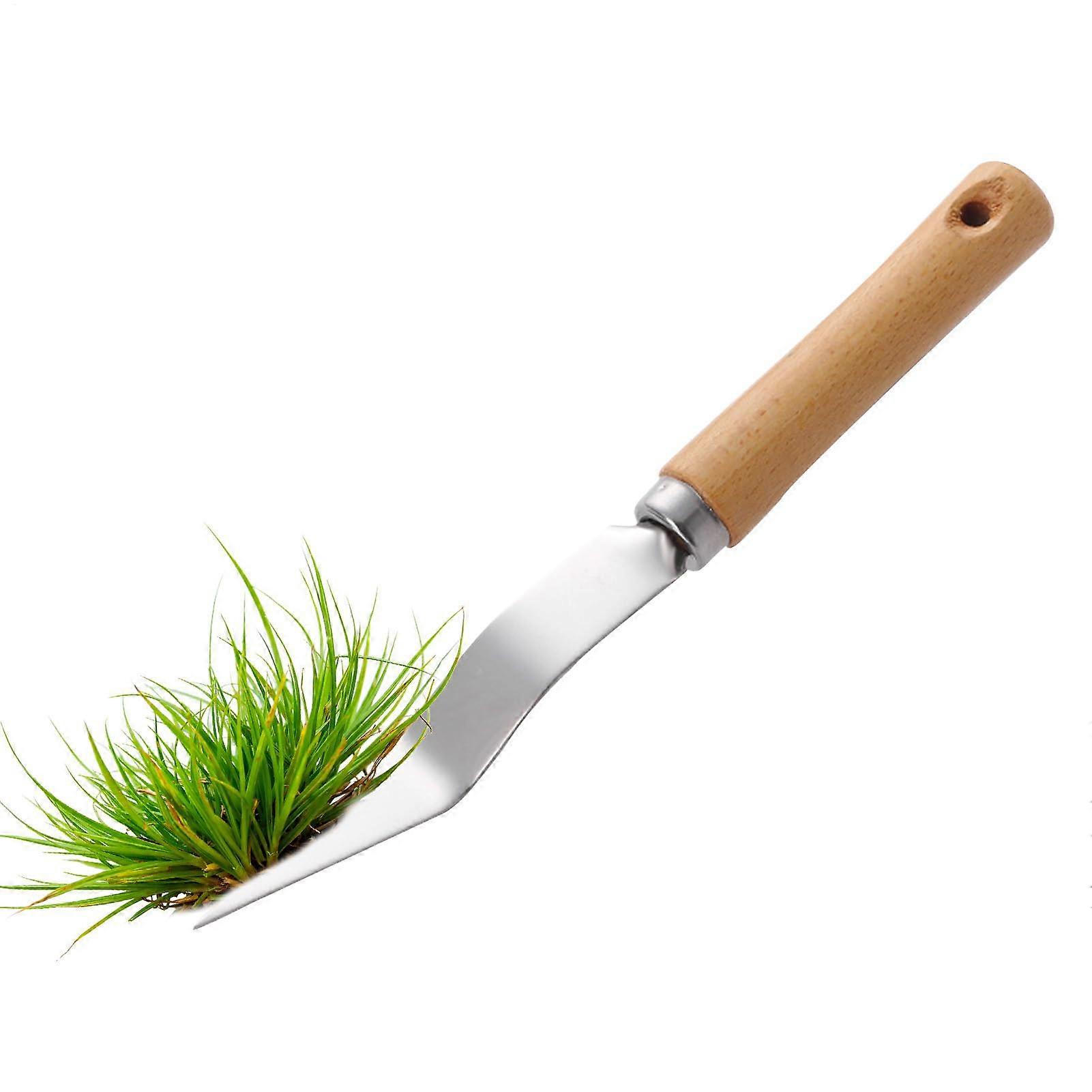 Manual Weed Remover Tool | Stainless Steel Root Remover for Flower Beds, Driveways, and Lawns