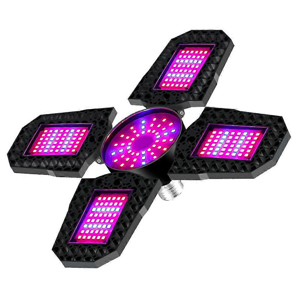 Foldable Full Spectrums Grow Light Bulb For Plant Growth Wide Application And Compact Super Chip Technology ABS, 120WE27