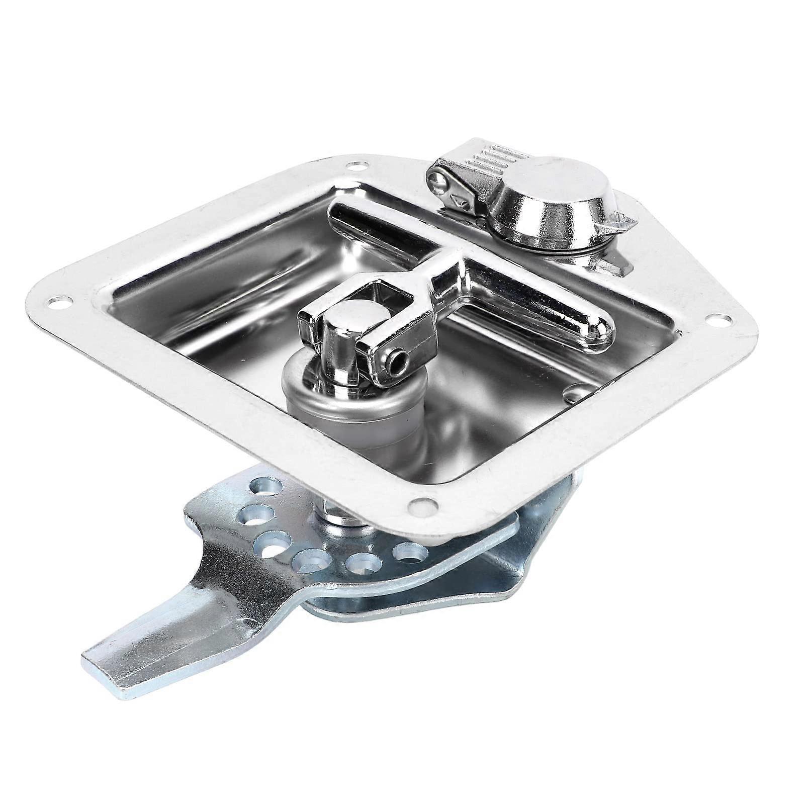 Durable T-Griff Latch Door Lock Tool Box Lock in Polished Stainless Steel for RVs, Trucks, Trailers, and More