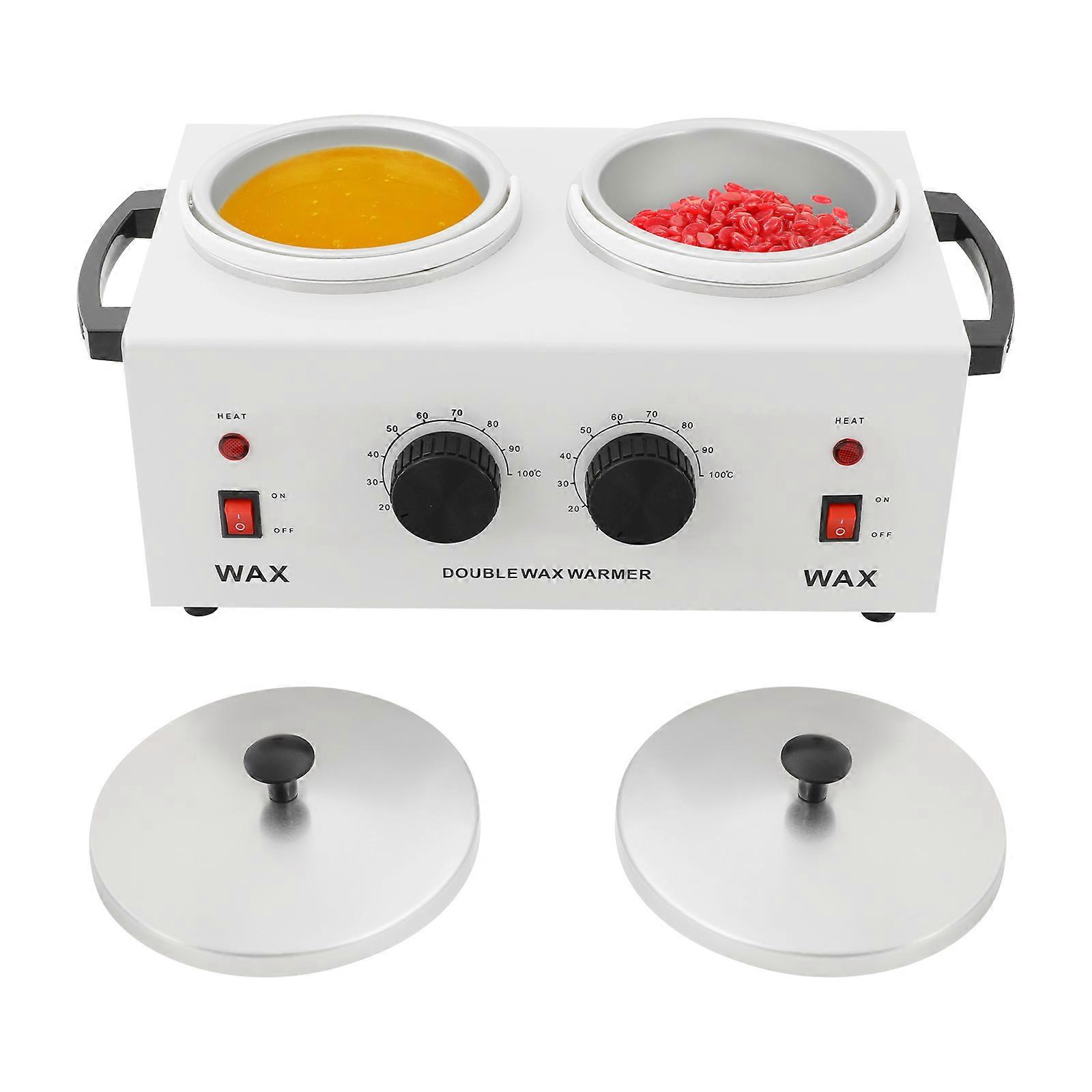 200W électrique Double Pot Cire Chauffage Machine Chauffe-Cire Température Réglable