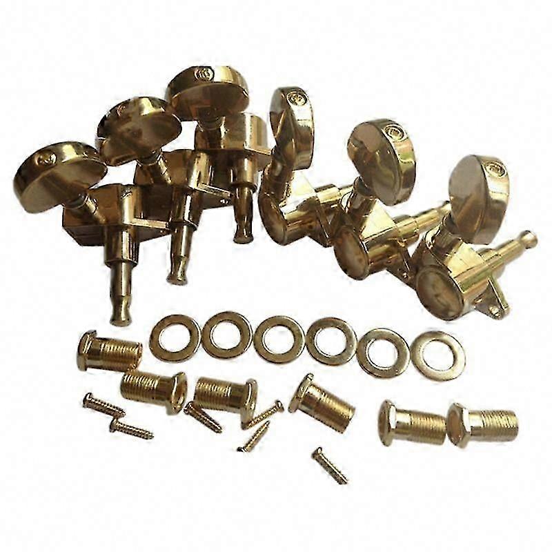6Pcs Guitar String Tuning Pegs for Acoustic Electric Guitar - Machine Heads & String Winder Tuners