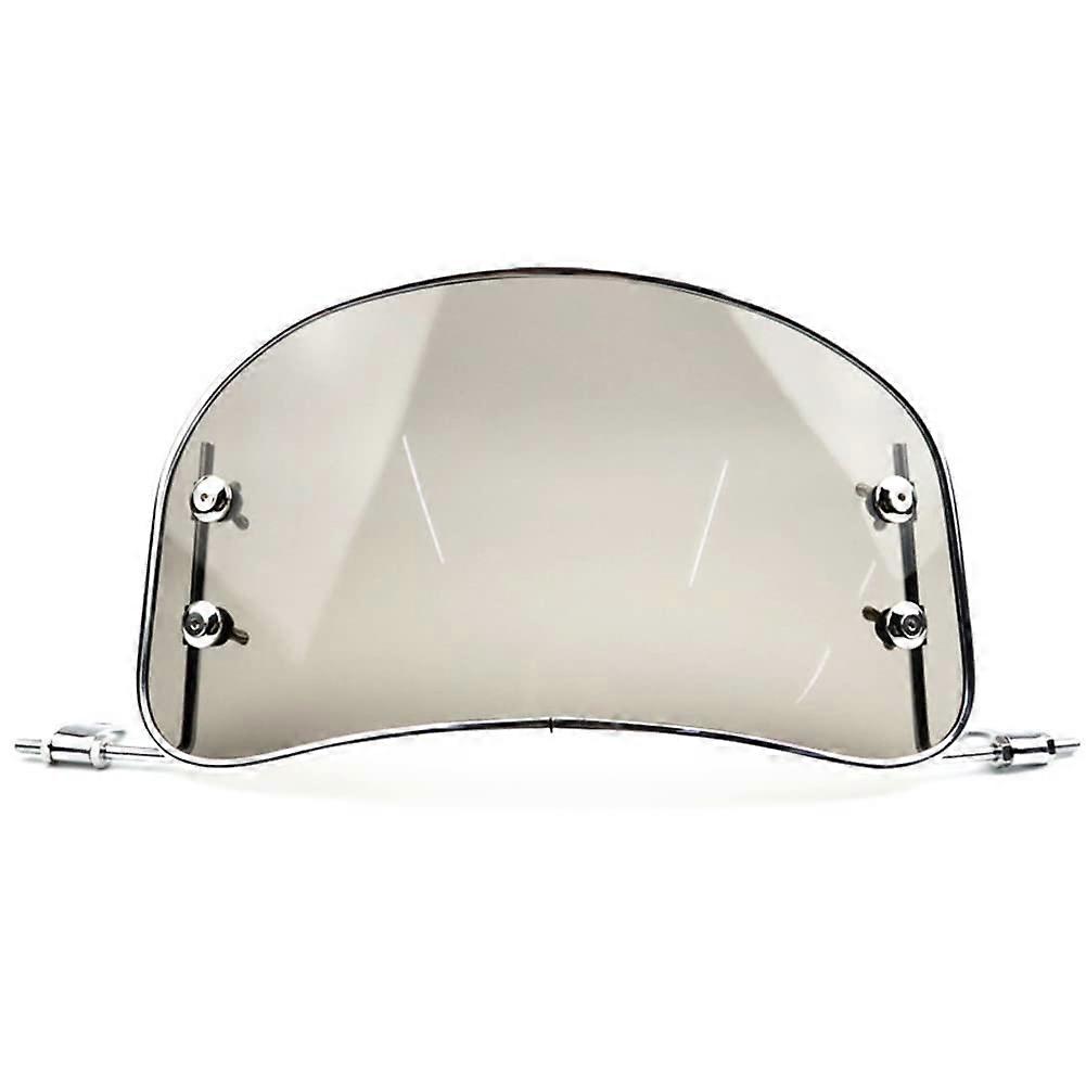 Motorcycle Windshield Retro Front Wind Deflector Windscreen For Scooter And E-Bike Black Set