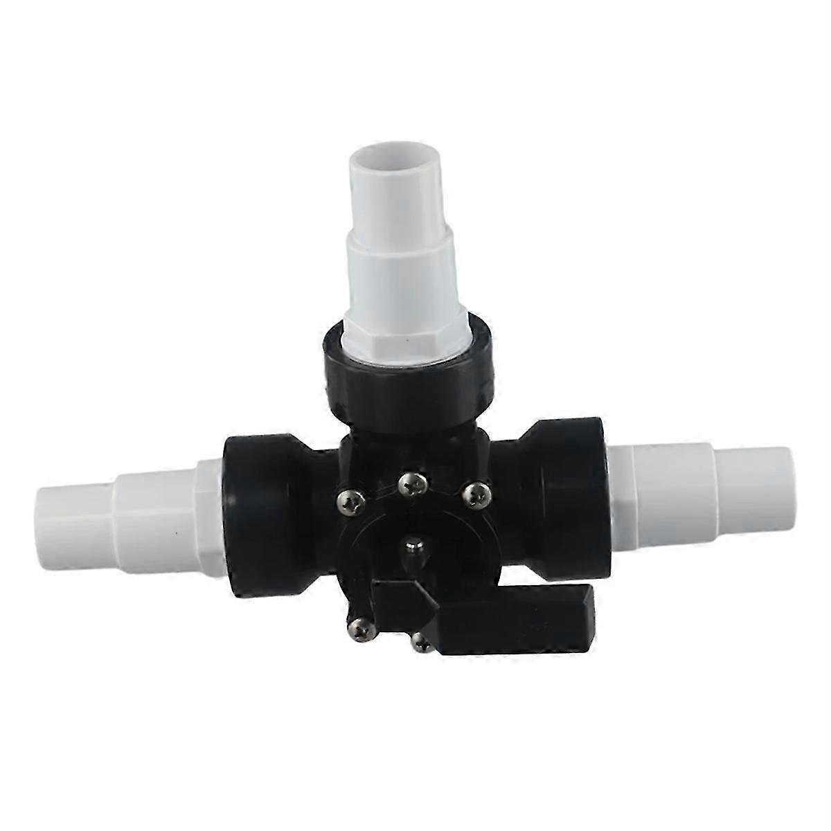 Swimming Pool Valve Controlling Hose Diverter 1.5 Inch 3 Way Clean Connectors PVC+Metal Pipe Connection Replacement