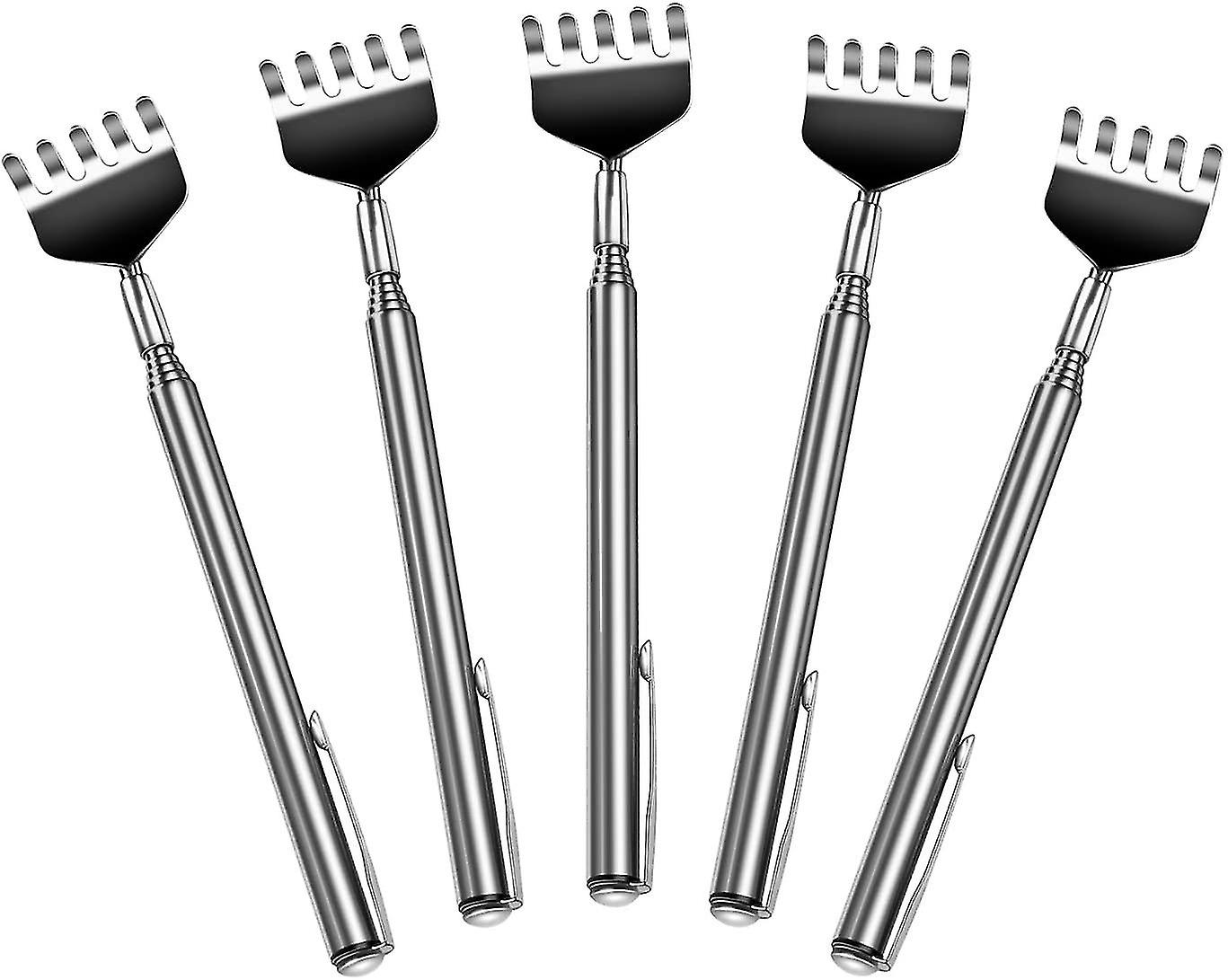 Πίσω Scratchers 5-pack εύχρηστη επεκτάσιμη φορητή τηλεσκοπική από ανοξείδωτο χάλυβα αναδιπλούμενη νύχι μέταλλο Ha