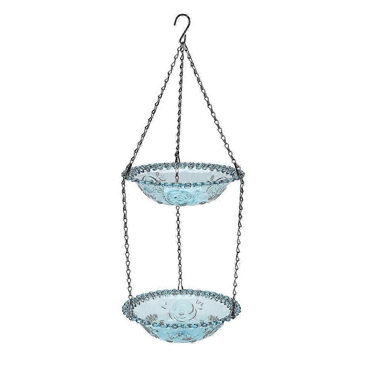 Geänderter Titel: 2-lagiger Bienenfutterautomat mit lebendigem Blumendesign - Aufhängestation für Schmetterlinge und Fledermäuse