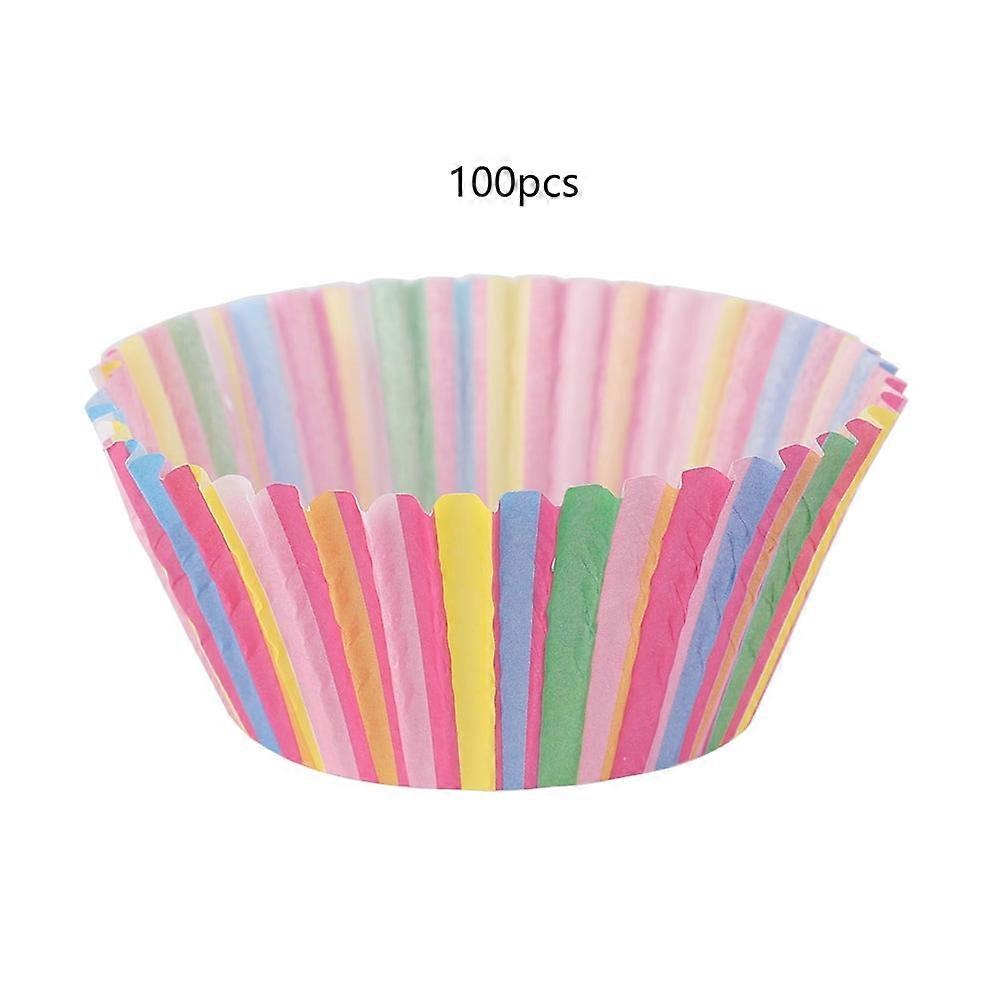100pcs Mini Cupcake Liners Paper Round Cake Baking Cups Muffin Boxes Home Party Wedding