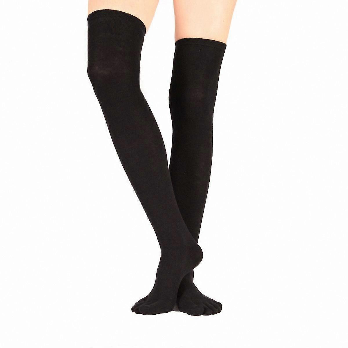 Chaussettes unisexes en coton rayé au-dessus du genou pour un usage quotidien