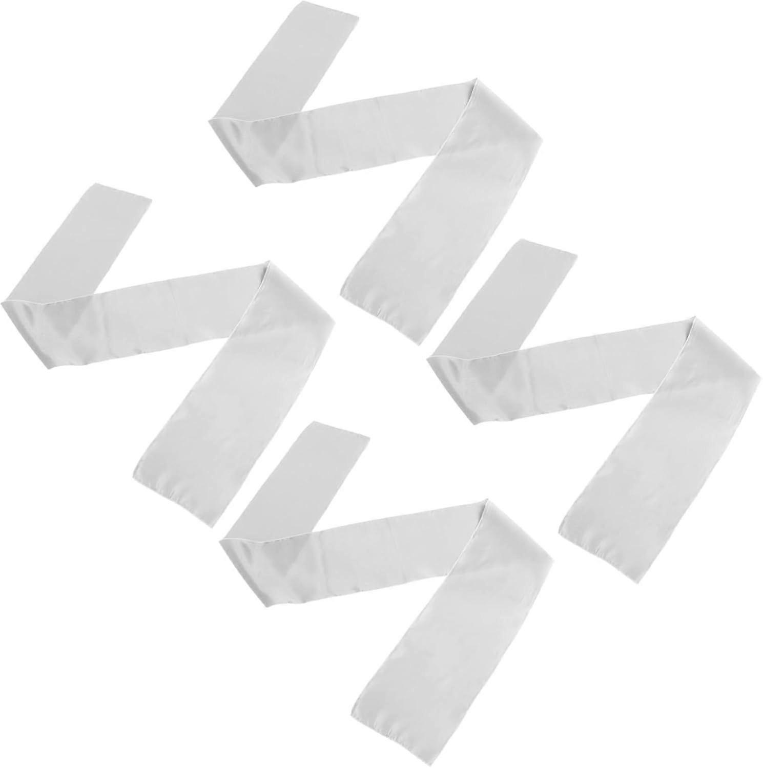 4pcs Solid Color Satin Table Runner Elegant Decor for Wedding Dinner and Birthday Parties