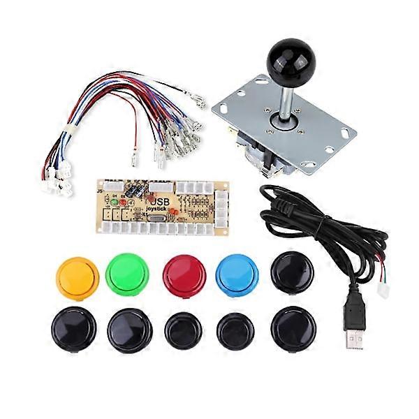 Arcade Game DIY Kit - 10 Buttons JoyStick USB Encoder for MAME PC
