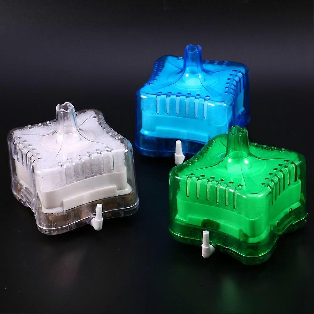 Aquarium Mini Fish Tank Pneumatic Biochemical Activated Carbon Filter (Blue)