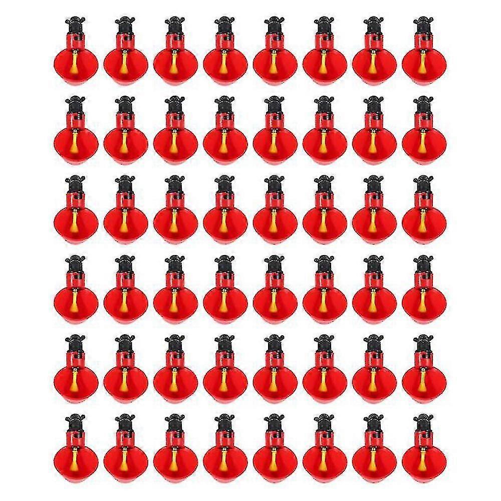 48pcs Feed Automatic Bird Poultry Chicken Drinker Water Drinking Cups Livestock Drinking Cup Poultr