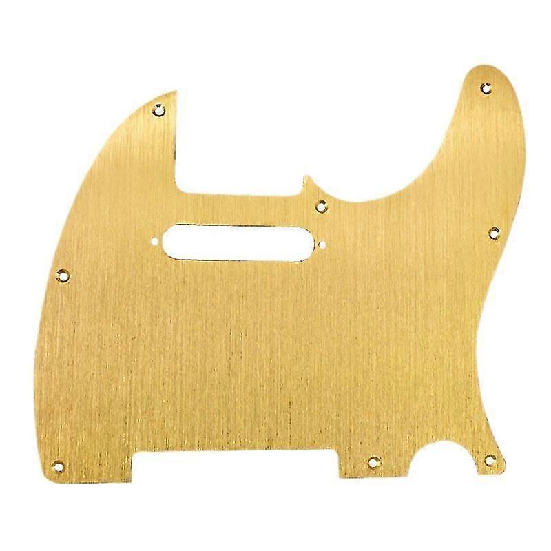 Gyllene 8-håls telegitarr pickguard metallplockskydd för standard pickguardbyte