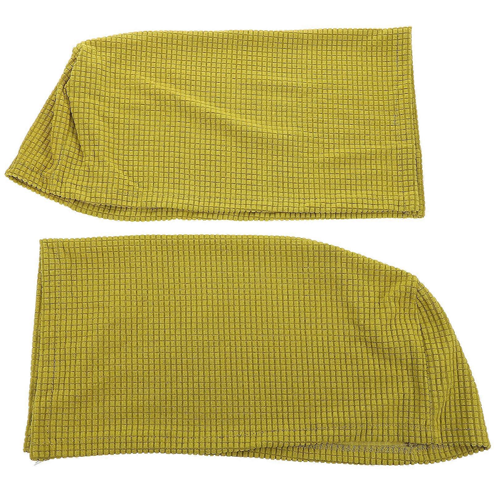 Sofa Armrest Protector Polar Fleece Home Decor Washable Square 2Pack