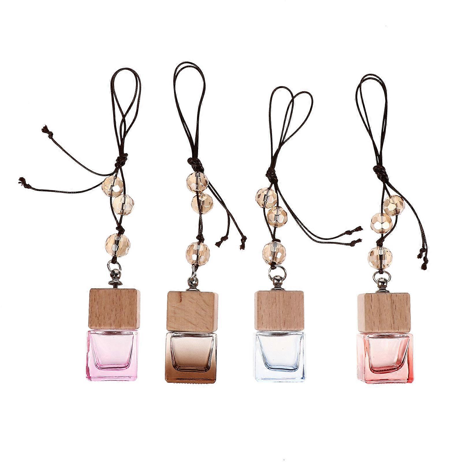 Car Aromatherapy Diffuser Hanging Decoration Essential Oil Pendant 6Pcs Assorted Color Stress Relief Air Freshener 3x5cm