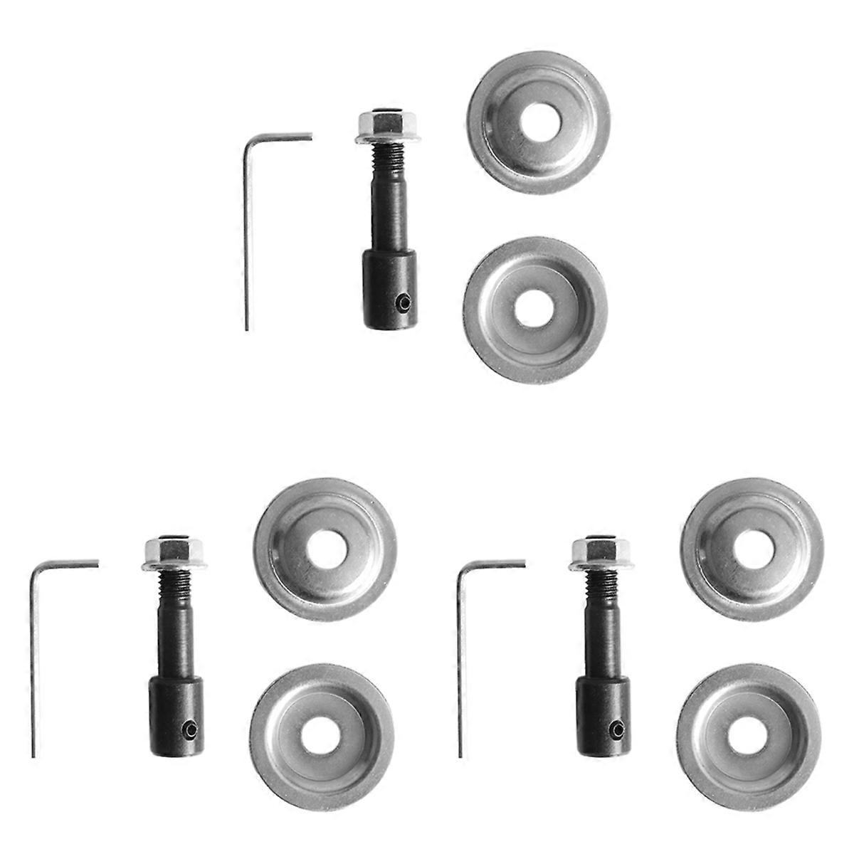 3 Sets of Grinding Wheel Connection Shaft for 775 Motor 5MM