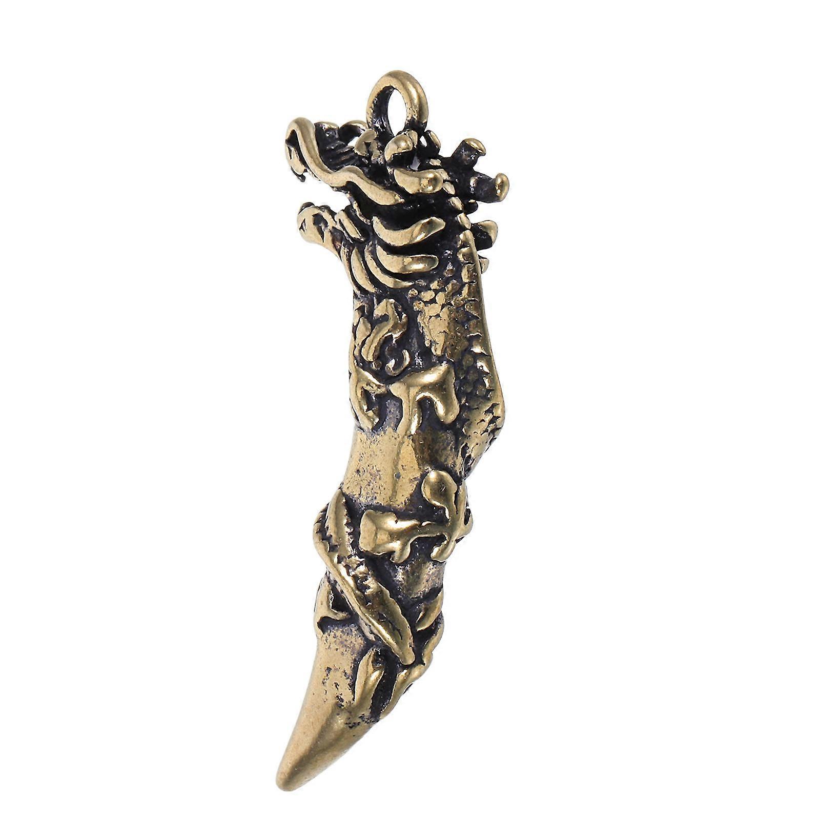 Golden Copper Pendant Keychain for Decor with Durable Brass Material and Unique