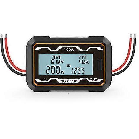 High Precision DC Power Meter, Power Analyzer, Voltage Current Meter, Battery Voltage Ammeter, 100A