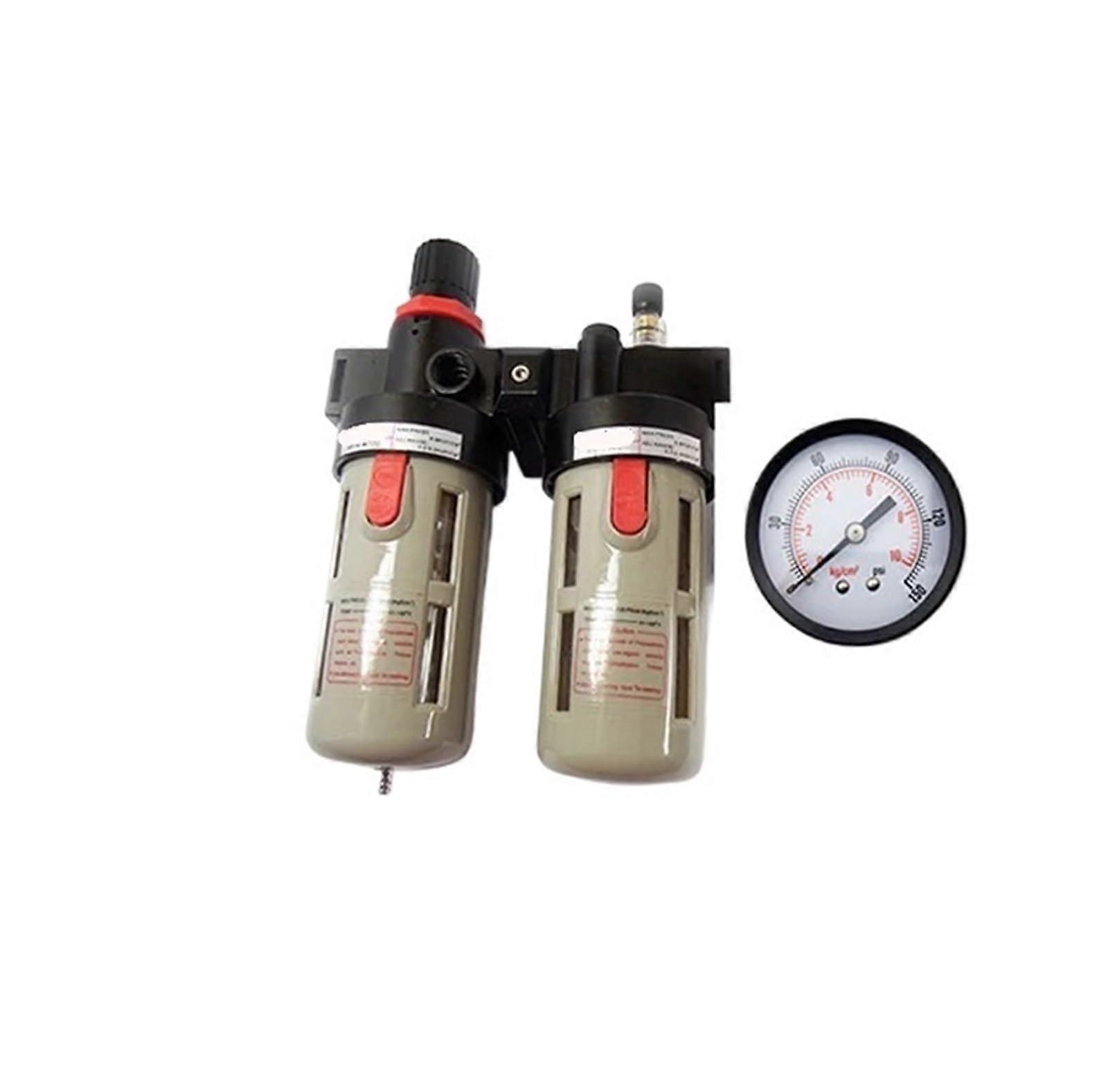 BFC2000 Air Filter Regulator Lubricator FRL Unit, G1/4 G3/8 G1/2 Threads, PSI and KGF/CM2 For Pneumatic Compressor