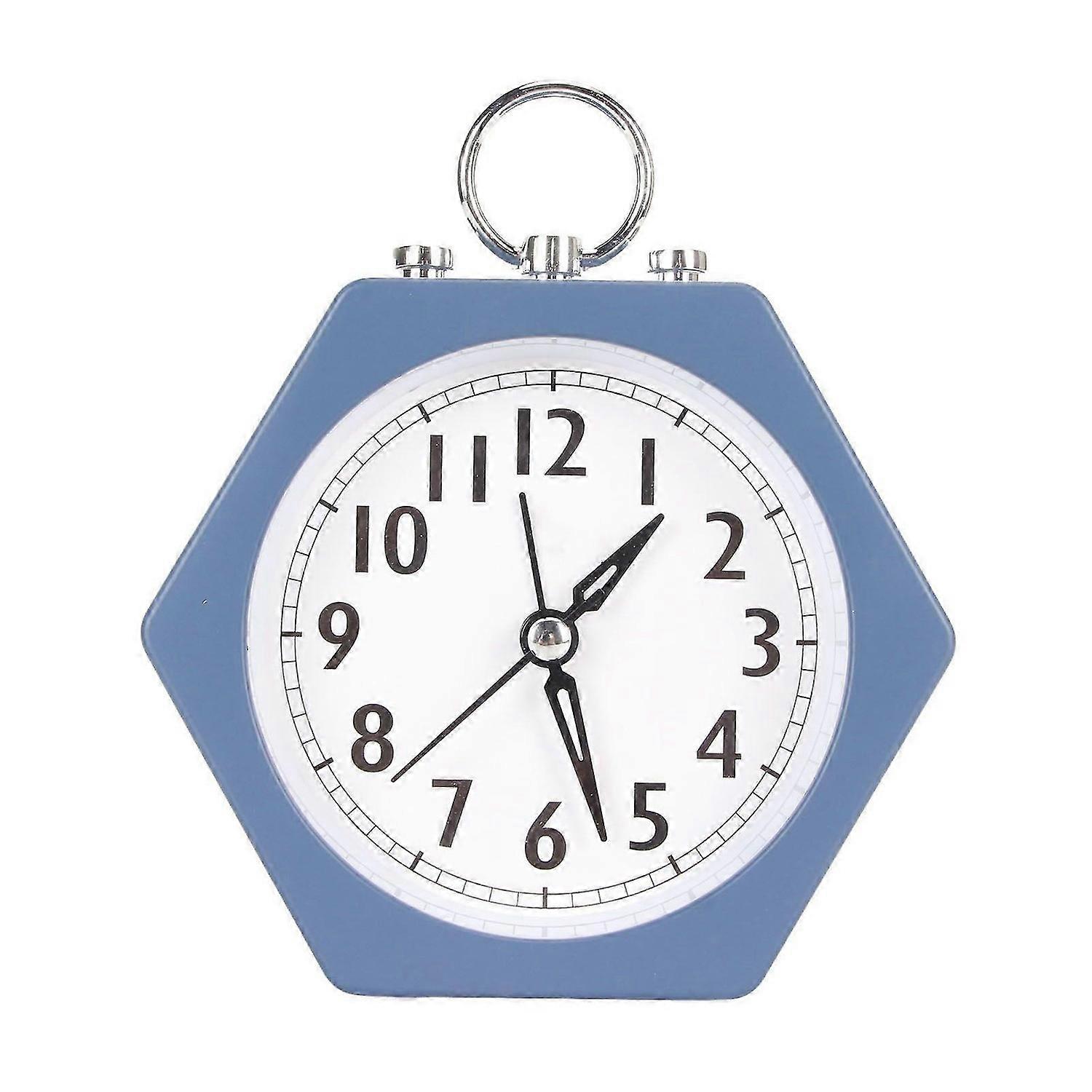 2025 Latest Model Alarm Clock Multifunction Silent Metal Case Polygonal Mini