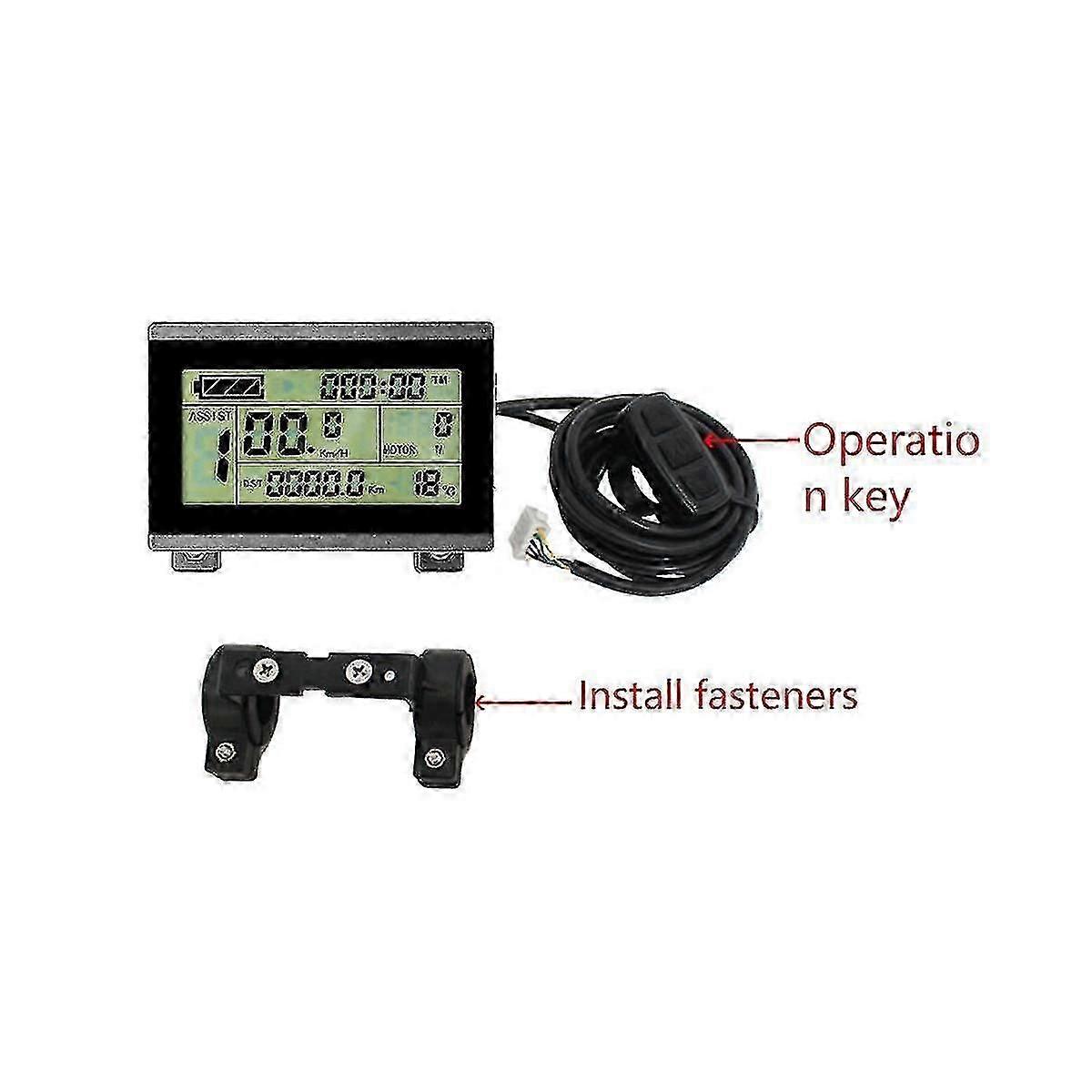 Ebike Controller Replacement Part Electric Scooter Bike 36v/48v 250w Controller Lcd3 Display Brake