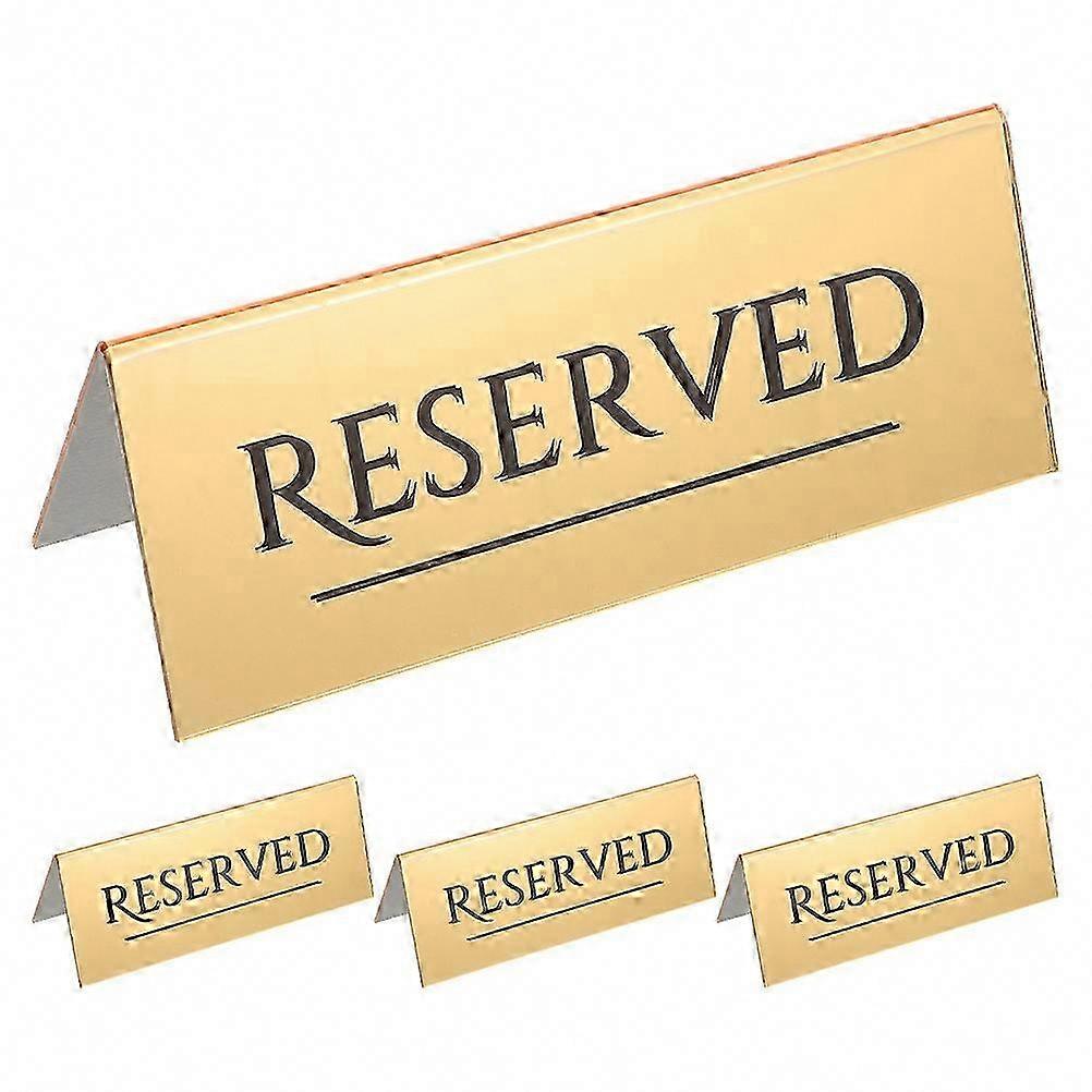 4Pcs Acrylic Reserved Sign for Party, Table, Seating, Wedding Events