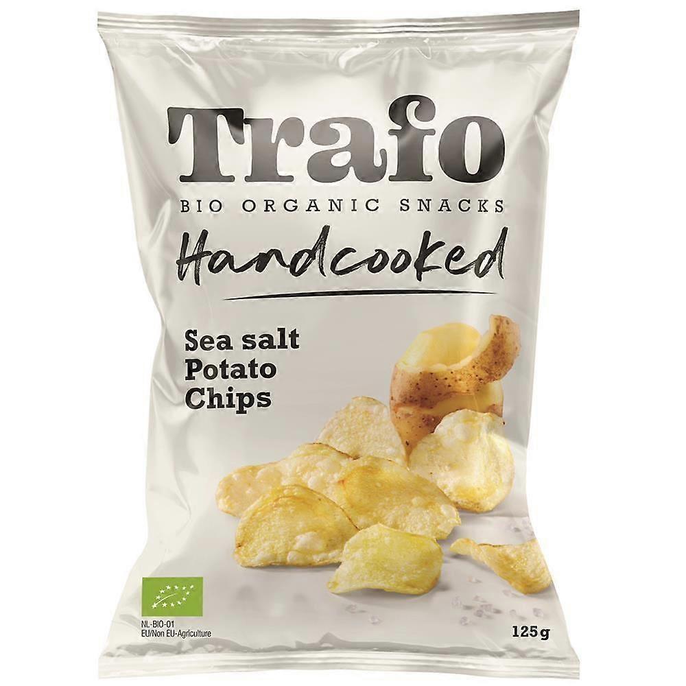 Trafo Organic Handcooked Seasalt Crisps 125g - 10 Pack