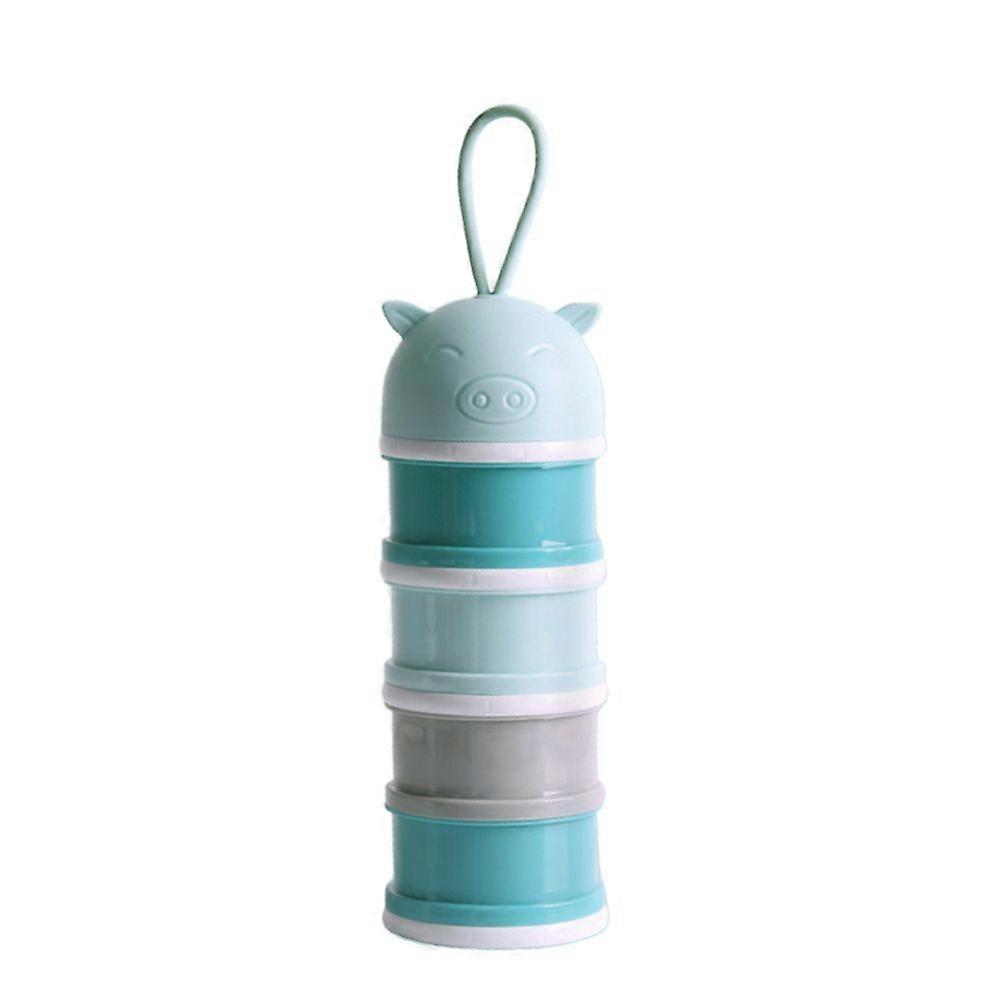 Baby Formula Dispenser 4 Laags Draagbare Melkpoeder Dispenser Container Babyvoeding Reizen Opslag Container Box
