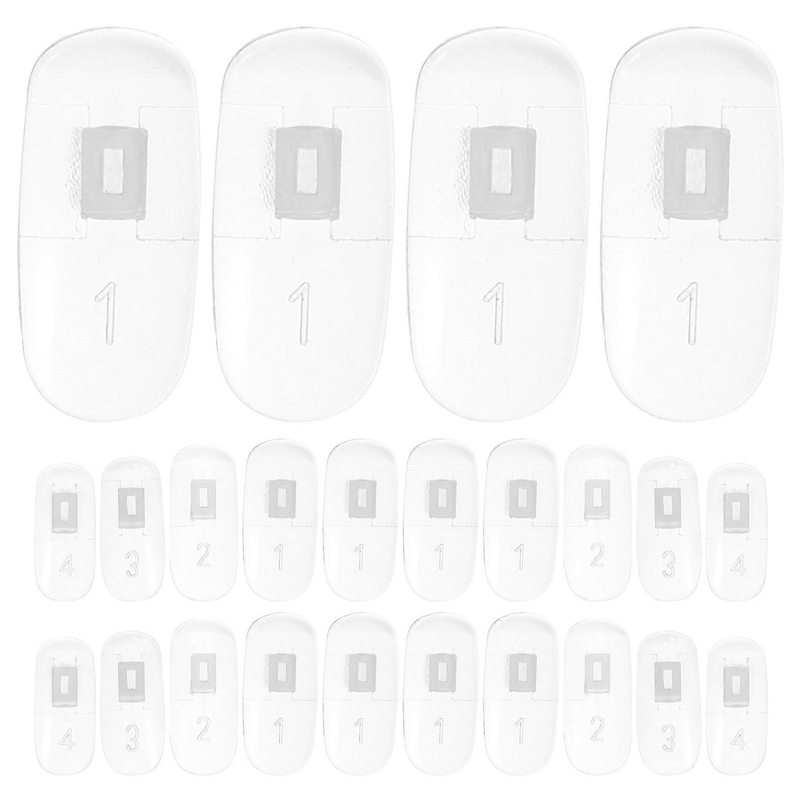 100 Pcs Fake Nails Nail Art Practice Tips Designed For Nail Salon Use With A Clear And Smooth Surface