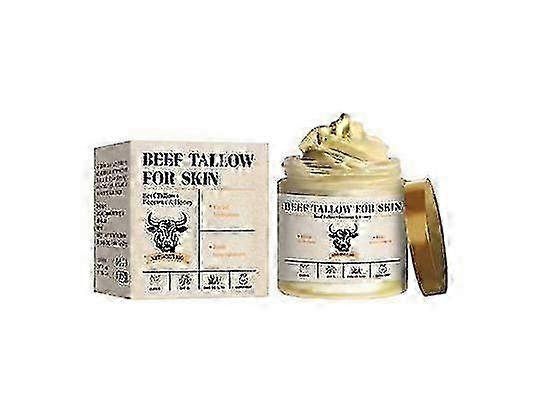 Grass-Fed Beef Tallow & Honey Balm | All-Natural Moisturizer for Face & Body | Hydrating, Nourishing & Sensitive Skin Friendly | Whipped Tallow C