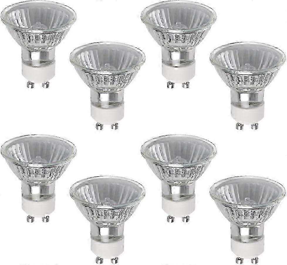 GU10 50W Halogenlampe, 8er Pack GU10 Halogenstrahler, 220V, 2800K warmweiß, dimmbar GU10 Halogen