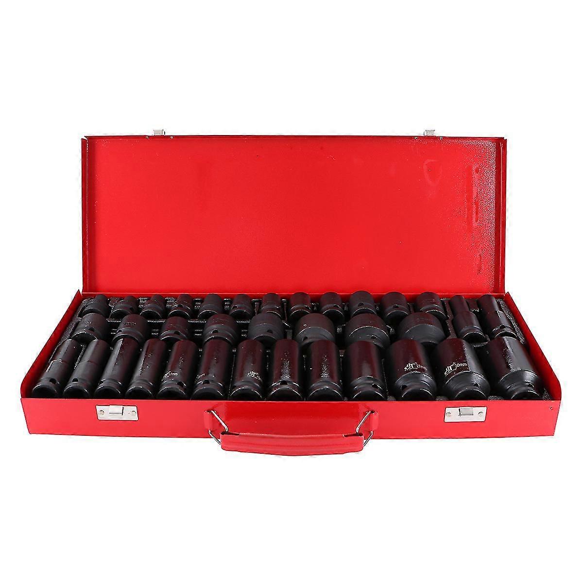 35pc 1/2 Inch Drive Deep Impact Socket Tool Set