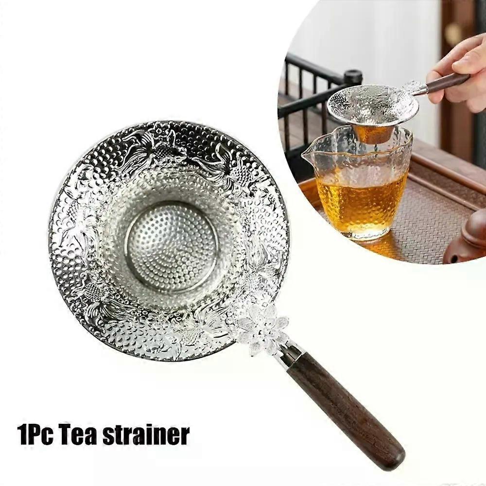 Durable Mental Tea Strainer Useful with Handle Tea Strainer Mesh Tea Infuser Filter Teaware
