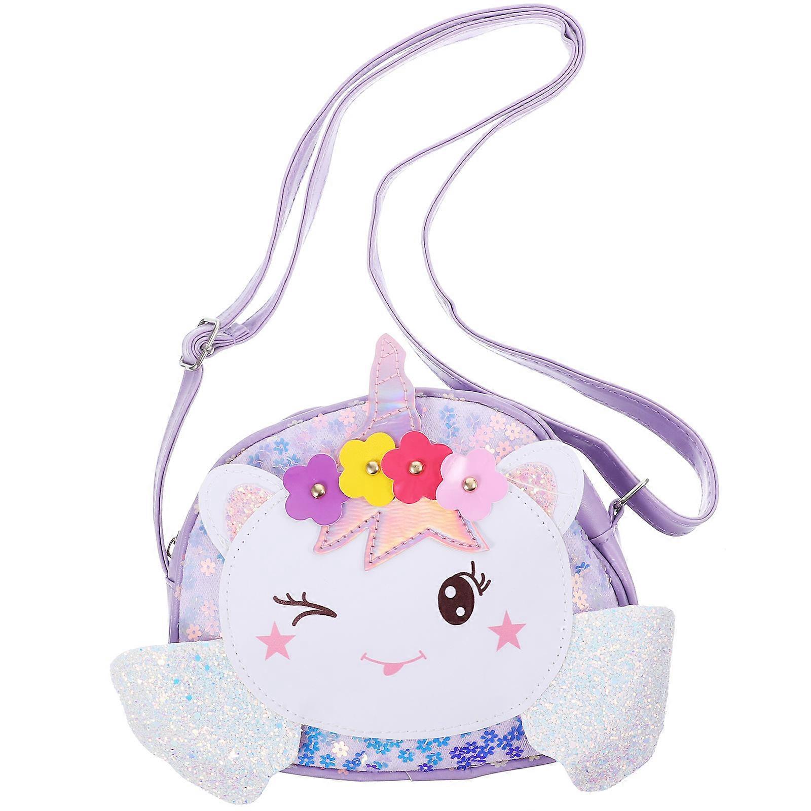 Unicorn Shoulder Bag Cartoon Unicorn Bag for Storage 1 Piece